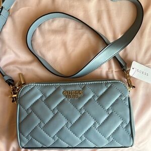 Guess Alanna mini status crossbody blue